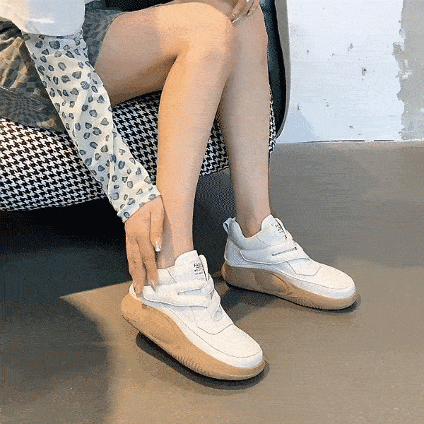 日本牛皮厚底鞋